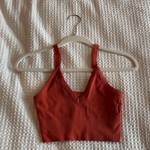 Nikibiki Burnt Orange V-Neck Crop Top/ Bralette